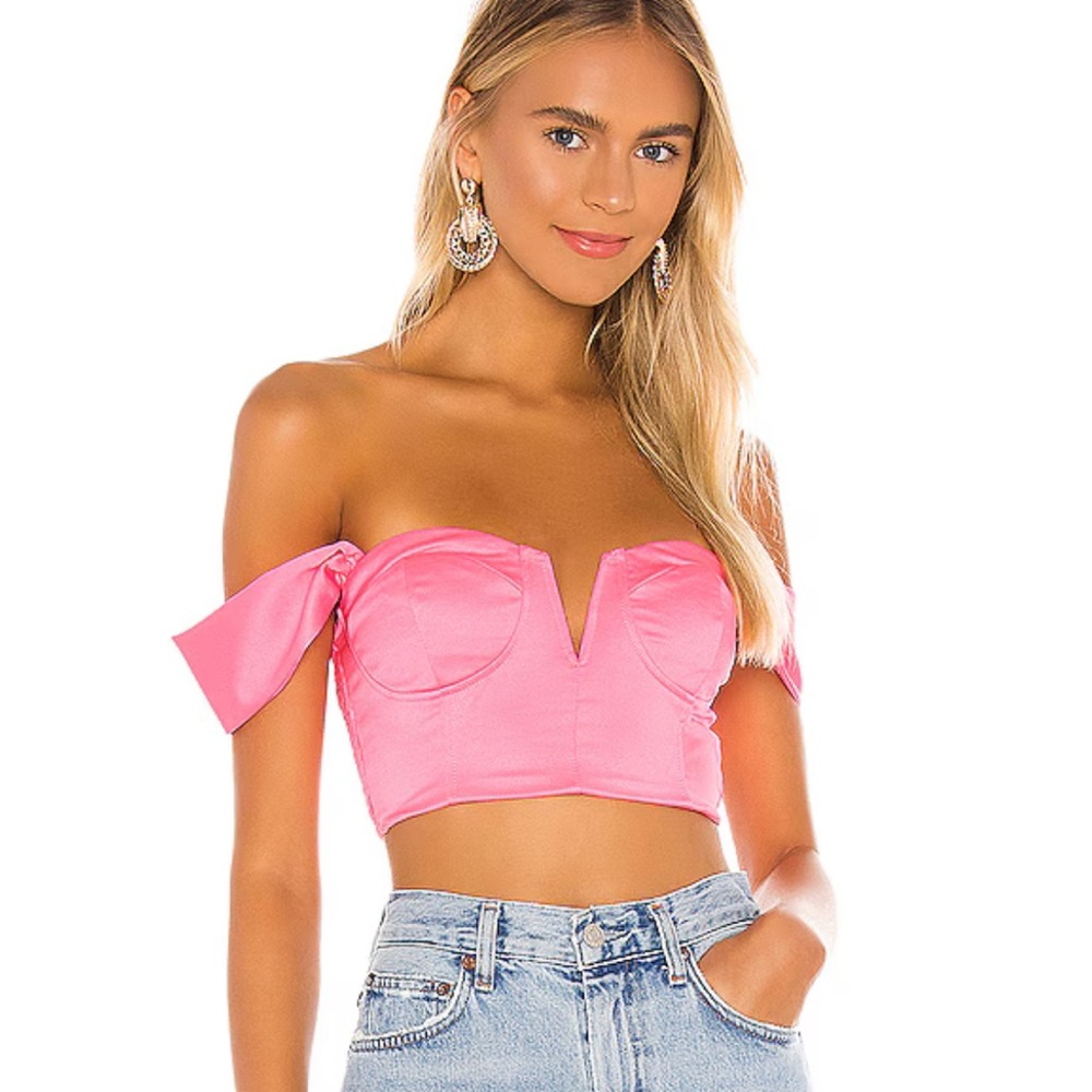 REVOLVE SUPERDOWN Coralia Bustier Top in Pink